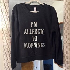 Black Graphic Sweatshirt